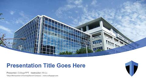 Tokyo Metropolitan University(Harumi Campus) Course/Courseware Creation PPT Template