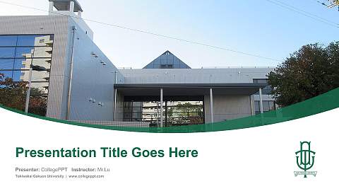 Tokiwakai Gakuen University Course/Courseware Creation PPT Template