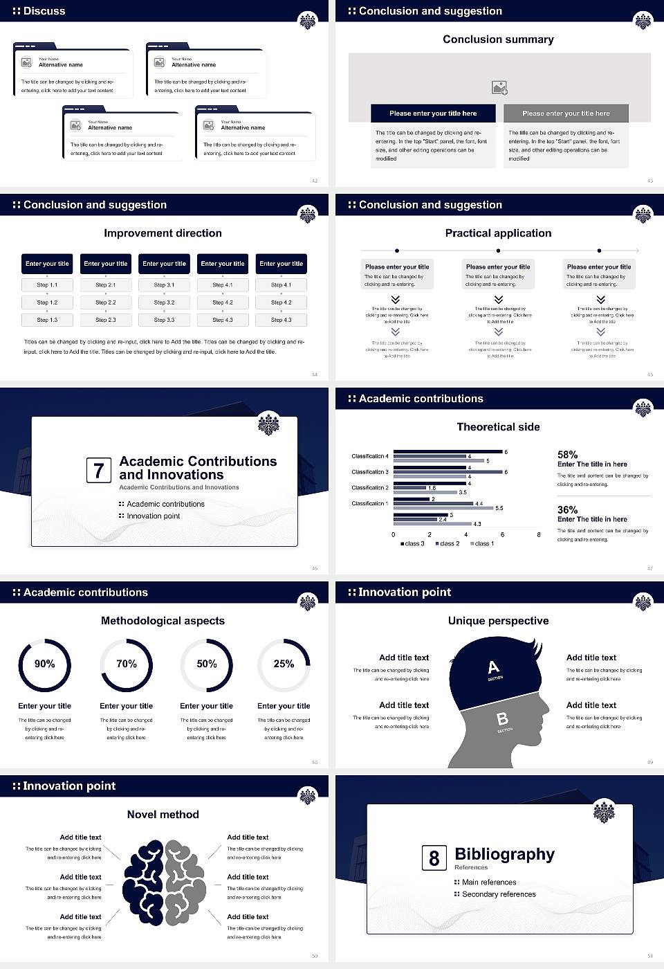 Toin University of Yokohama Graduation Thesis Defense PPT Template16:9 ratio PPT effect preview image6