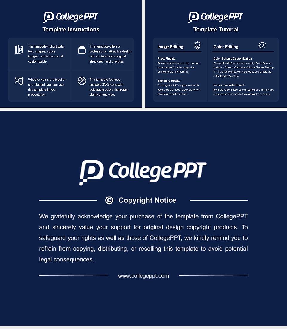 The University of Shimane Course/Courseware Creation PPT Template4:3 ratio PPT effect preview image5