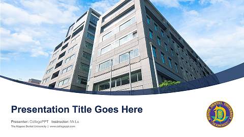The Nippon Dental University Course/Courseware Creation PPT Template