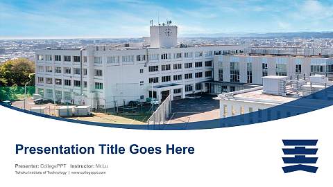 Tohoku Institute of Technology Course/Courseware Creation PPT Template