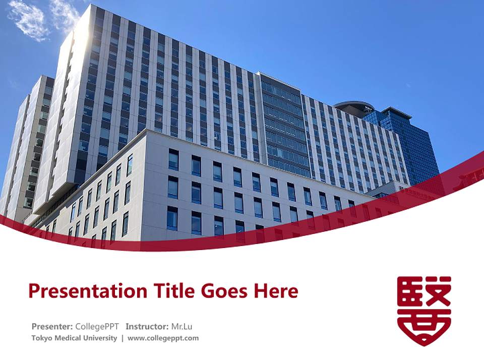 Tokyo Medical University Course/Courseware Creation PPT Template4:3 ratio PPT effect preview image5