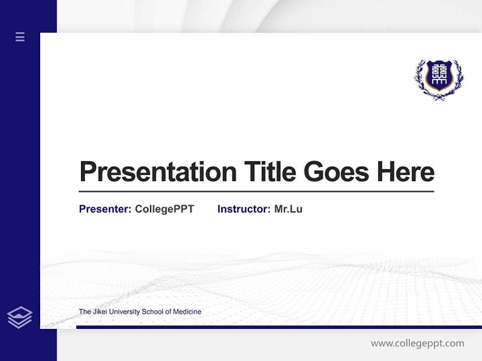 The Jikei University School of Medicine Thesis Proposal/Graduation Defense PPT Template4:3 ratio PPT effect preview image5