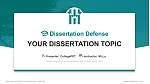 Tohoku University of Community Service and Science Graduation Thesis Defense PPT Template
