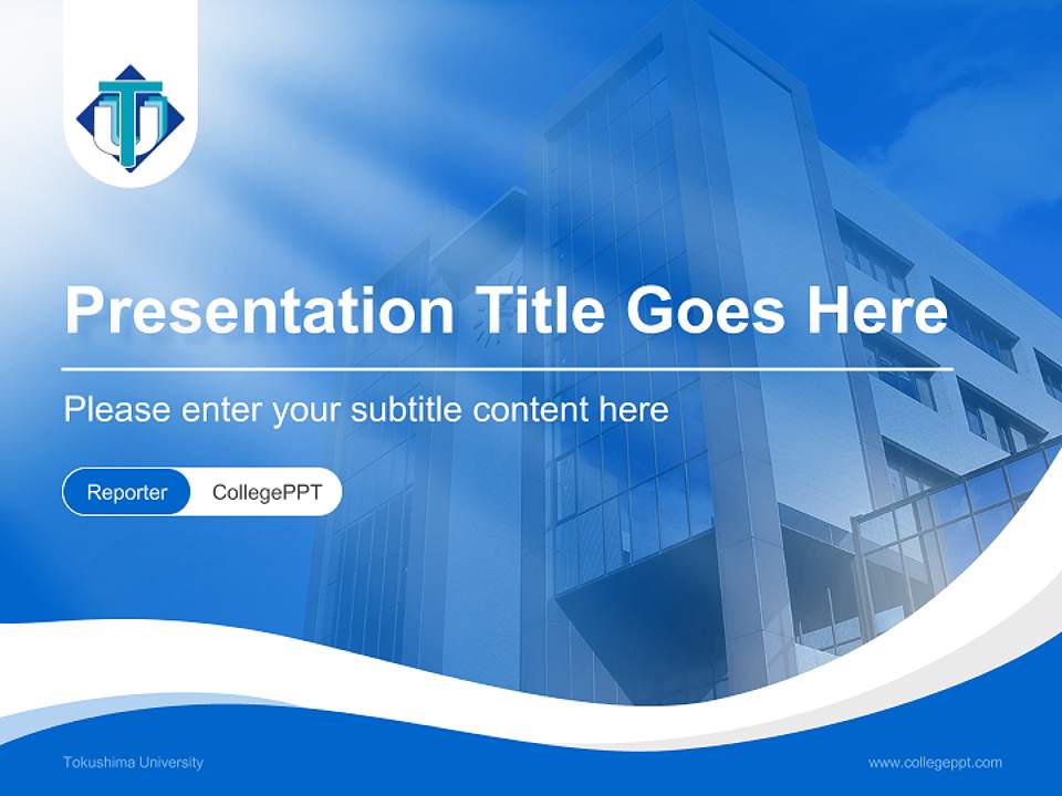 Tokushima University Lecture Sharing and Networking Event PPT Template4:3 ratio PPT effect preview image4