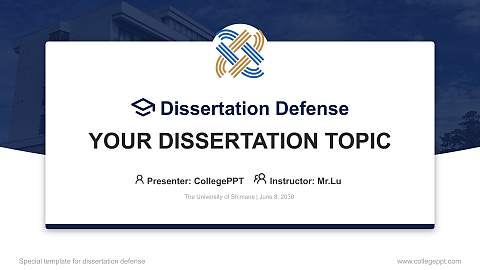 The University of Shimane Graduation Thesis Defense PPT Template
