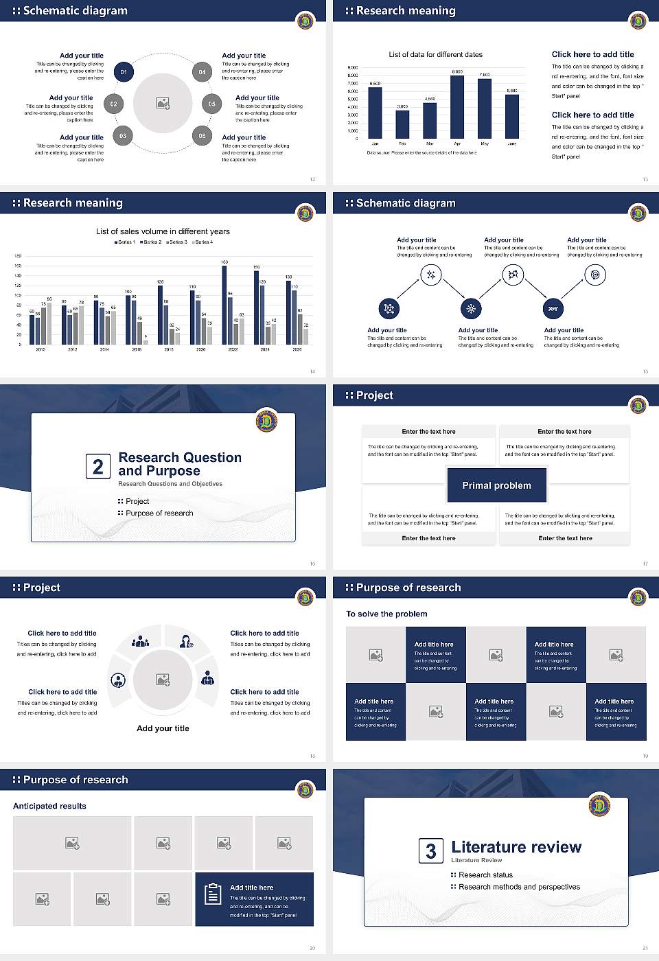 The Nippon Dental University Graduation Thesis Defense PPT Template16:9 ratio PPT effect preview image3