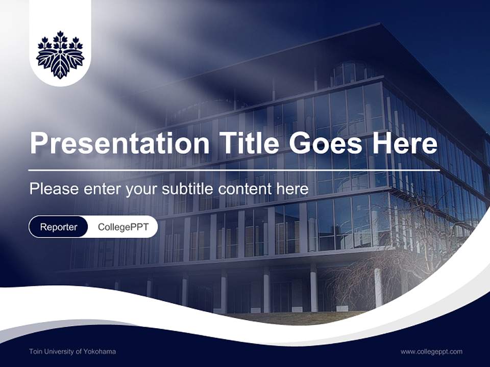 Toin University of Yokohama Lecture Sharing and Networking Event PPT Template4:3 ratio PPT effect preview image4