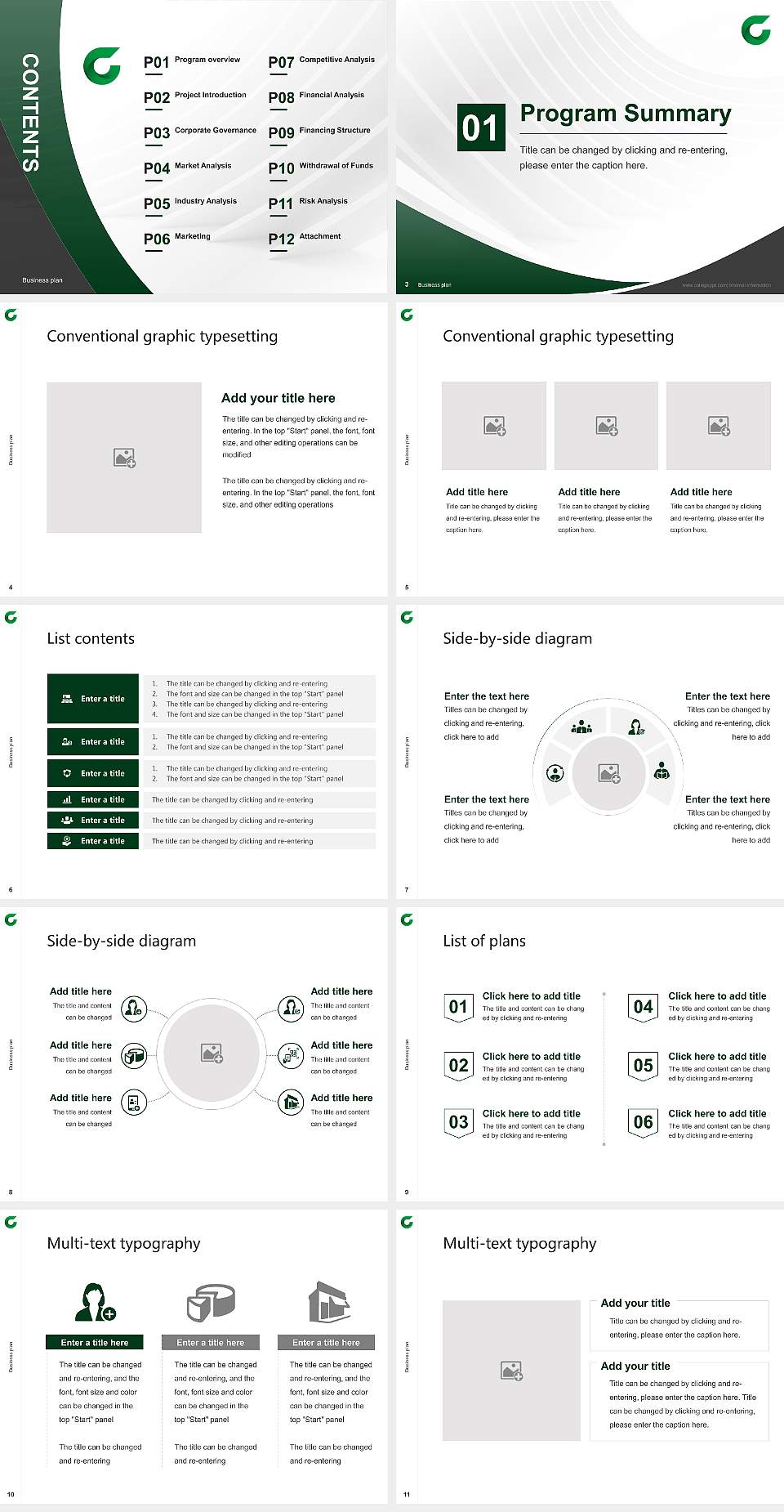 Takasaki University of Commerce Competition/Entrepreneurship Contest PPT Template4:3 ratio PPT effect preview image2