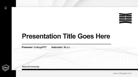 Tama Art University Thesis Proposal/Graduation Defense PPT Template