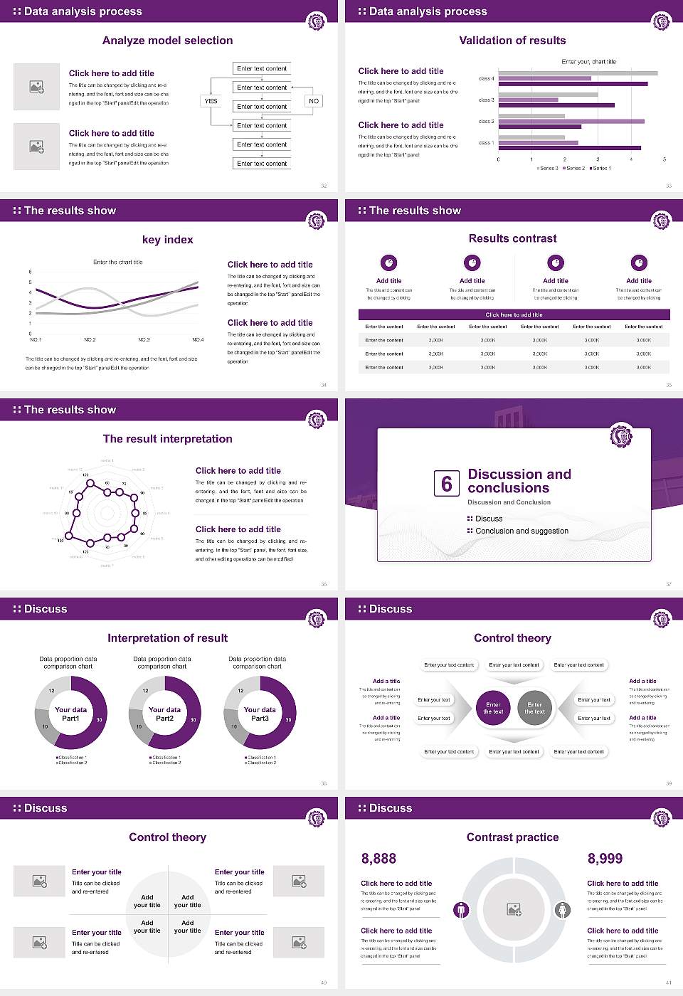 Tokyo Gakugei University Graduation Thesis Defense PPT Template16:9 ratio PPT effect preview image5