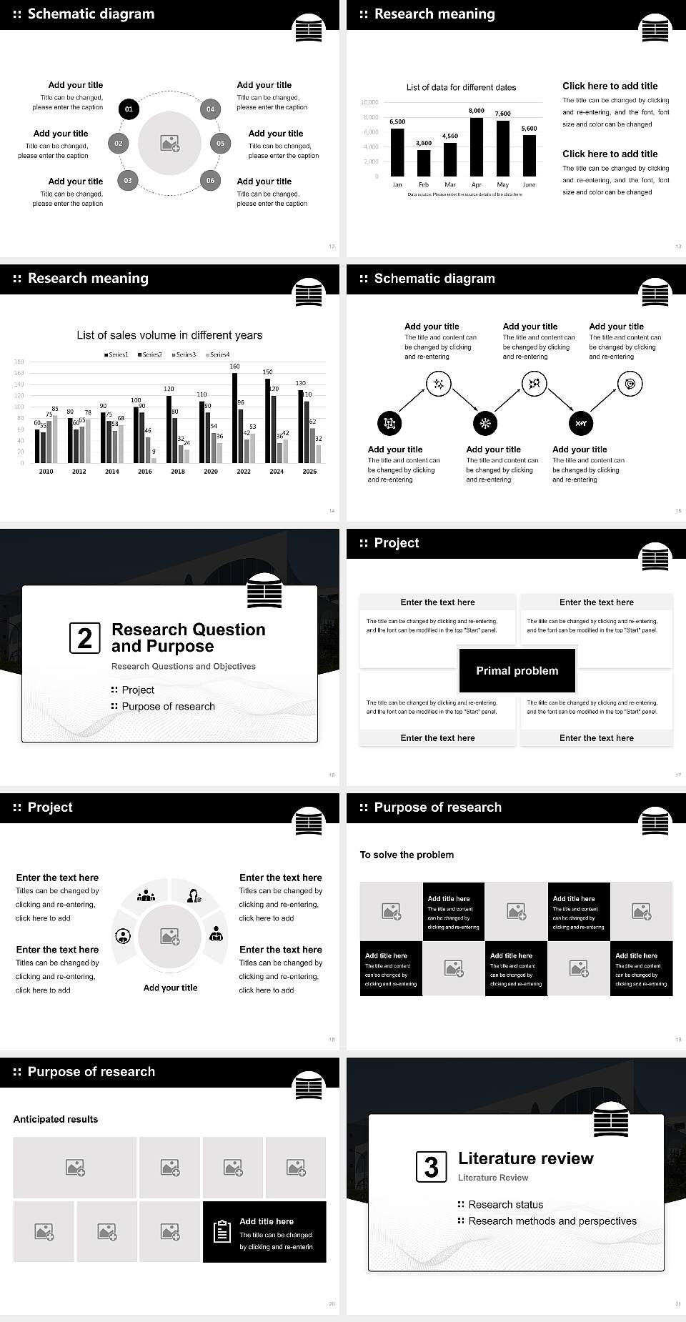 Tama Art University Graduation Thesis Defense PPT Template4:3 ratio PPT effect preview image3