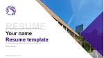 Tohoku University Resume PPT Template