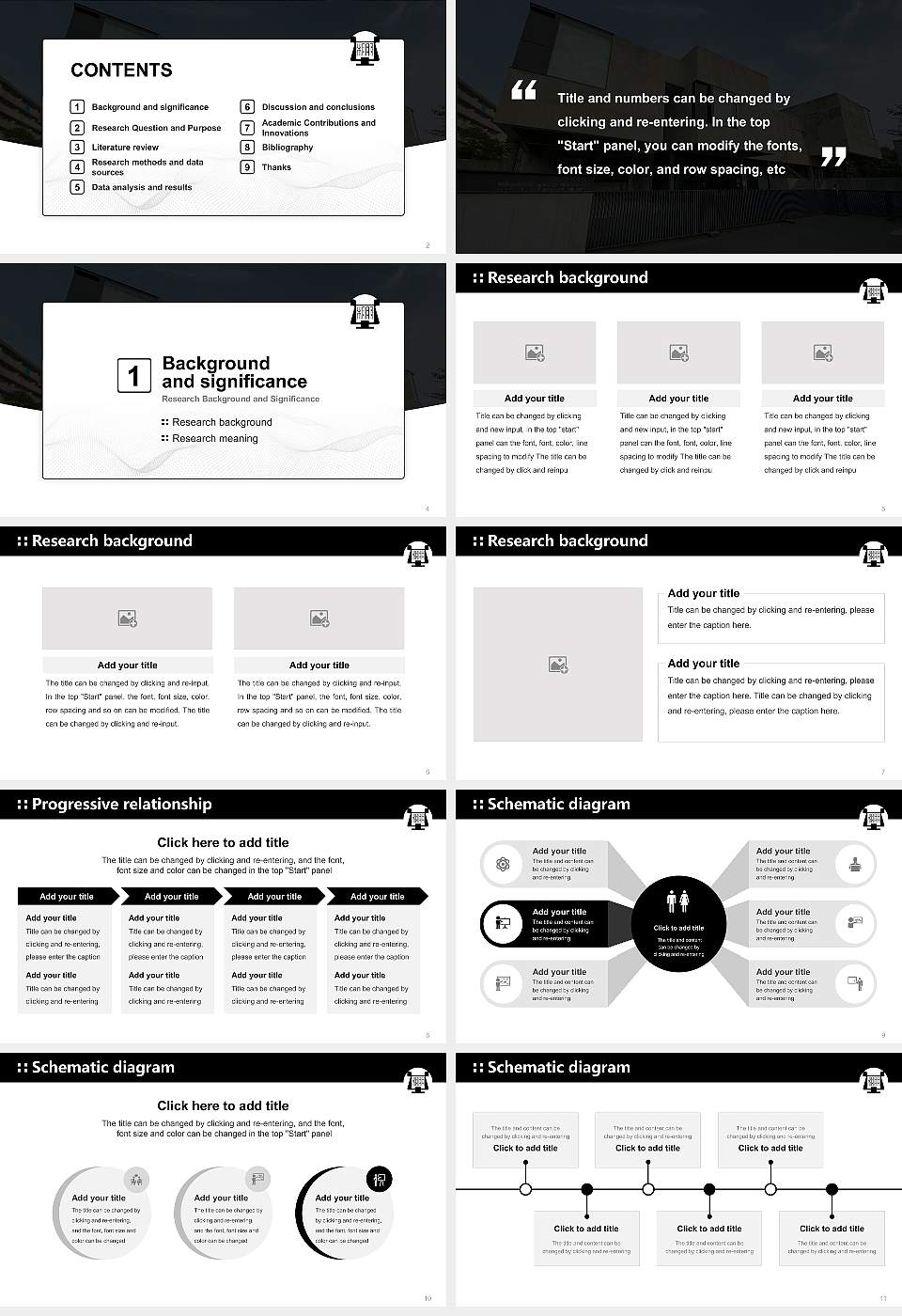 Toho Gakuen School of Music Graduation Thesis Defense PPT Template16:9 ratio PPT effect preview image2