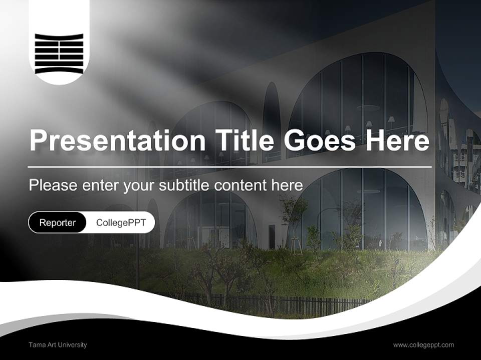 Tama Art University Lecture Sharing and Networking Event PPT Template4:3 ratio PPT effect preview image4