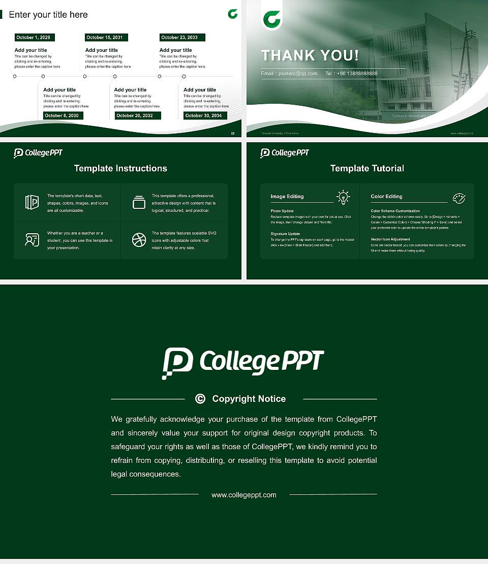 Takasaki University of Commerce Lecture Sharing and Networking Event PPT Template16:9 ratio PPT effect preview image4