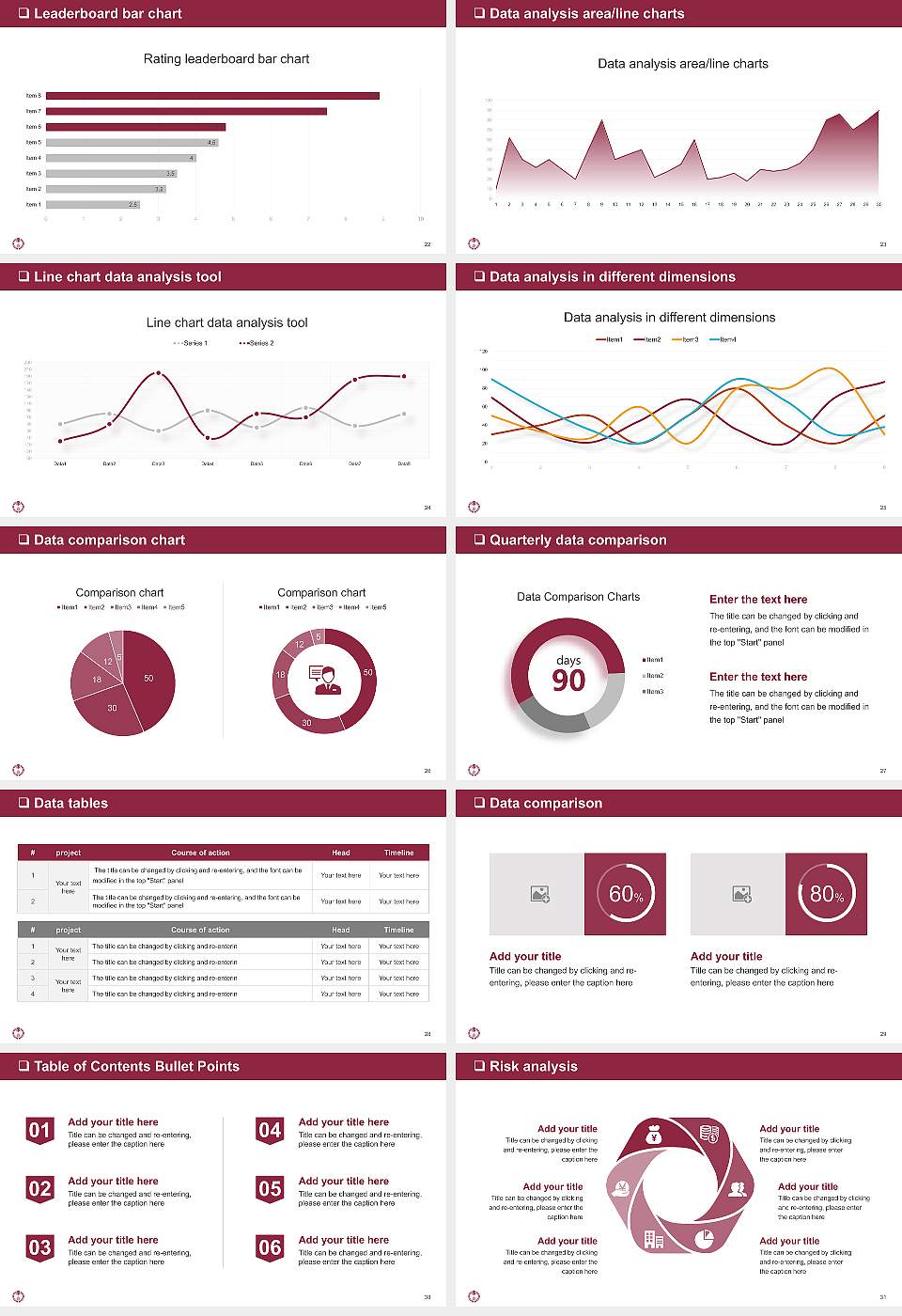 Tezukayama Gakuin University General PPT Template16:9 ratio PPT effect preview image4