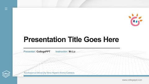 Tezukayama University Nara Higashi-Ikoma Campus Thesis Proposal/Graduation Defense PPT Template