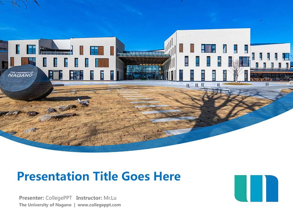 The University of Nagano Course/Courseware Creation PPT Template4:3 ratio PPT effect preview image5