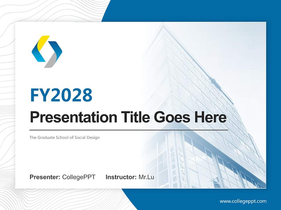 The Graduate School of Social Design Academic Presentation/Research Findings Report PPT Template4:3 ratio PPT effect preview image5