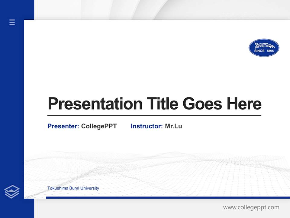 Tokushima Bunri University Thesis Proposal/Graduation Defense PPT Template4:3 ratio PPT effect preview image5