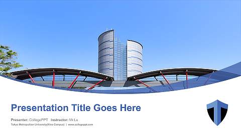 Tokyo Metropolitan University(Hino Campus) Course/Courseware Creation PPT Template