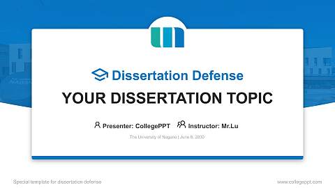 The University of Nagano Graduation Thesis Defense PPT Template