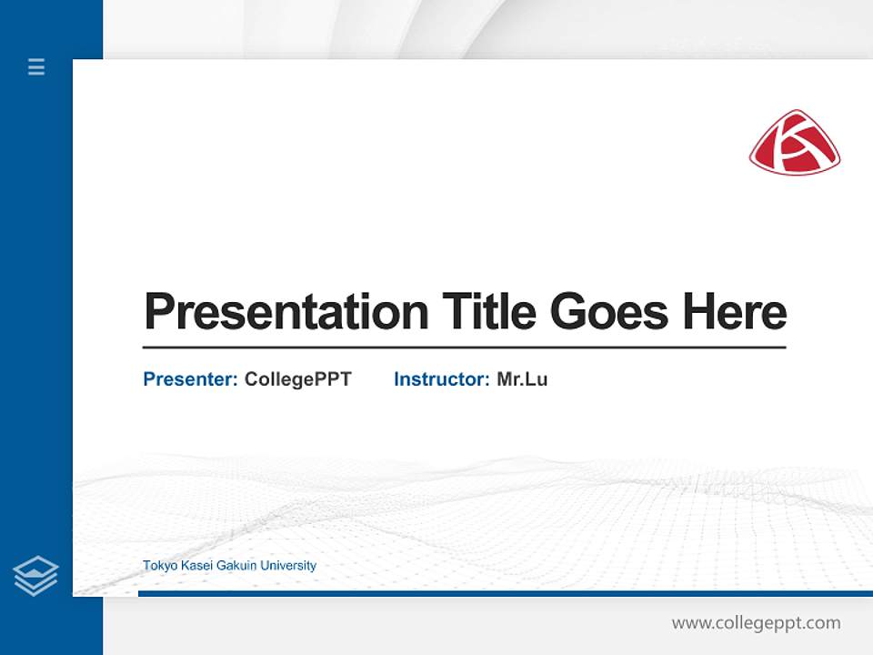 Tokyo Kasei Gakuin University Thesis Proposal/Graduation Defense PPT Template4:3 ratio PPT effect preview image5