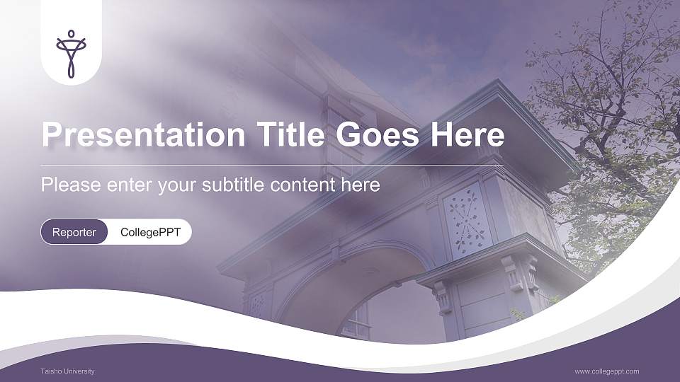 Taisho University Lecture Sharing and Networking Event PPT Template16:9 ratio PPT effect preview image