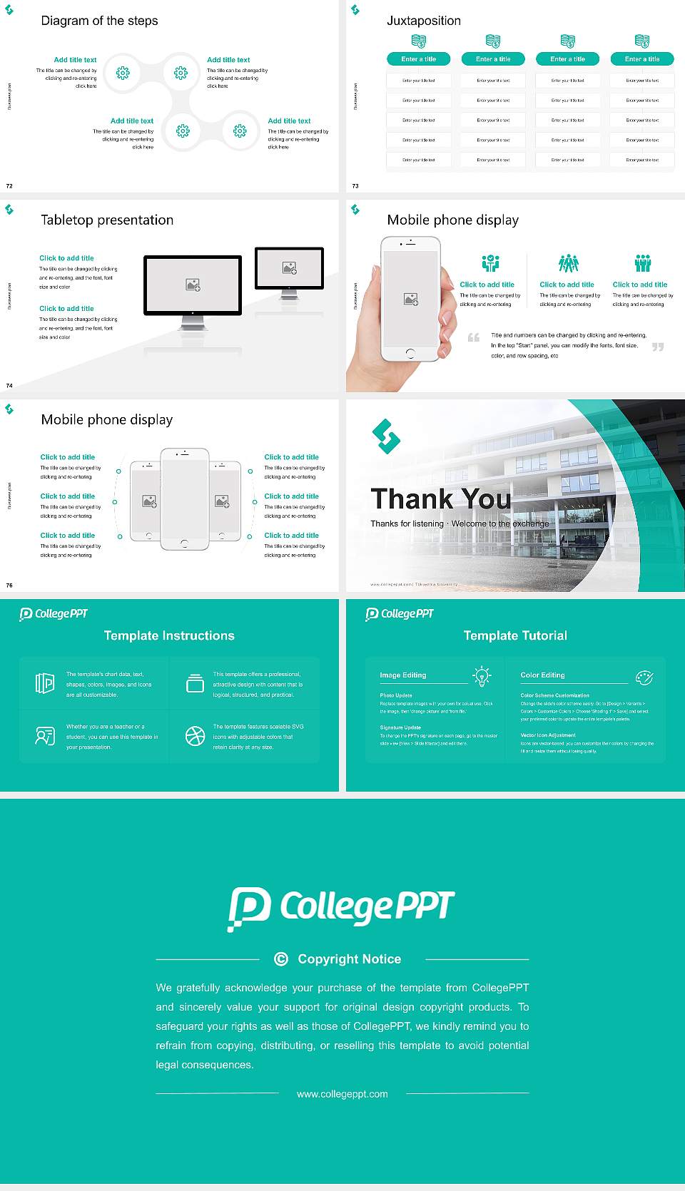 Tokuyama University Competition/Entrepreneurship Contest PPT Template16:9 ratio PPT effect preview image9
