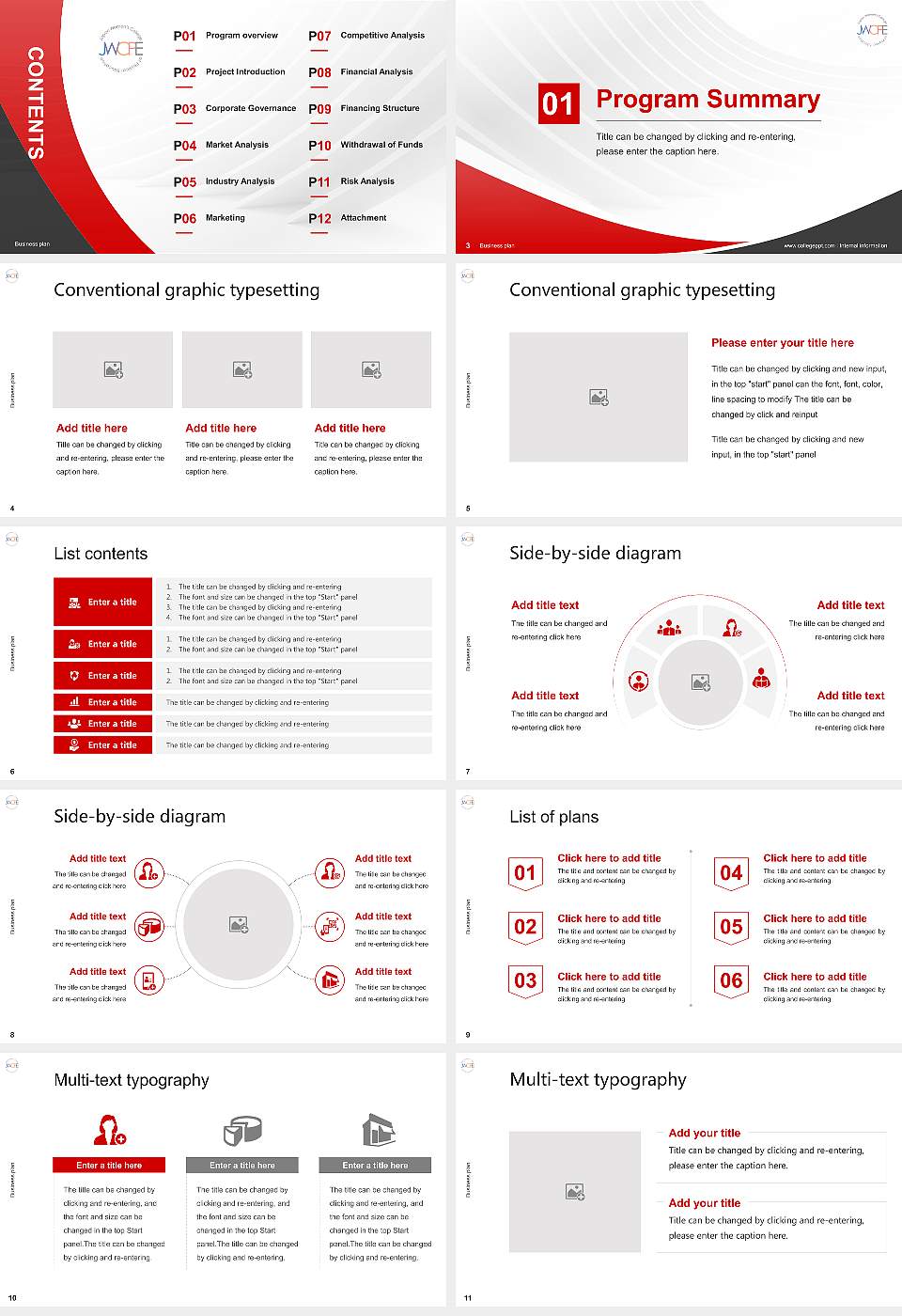Japan Women’s College of Physical Education Competition/Entrepreneurship Contest PPT Template16:9 ratio PPT effect preview image2