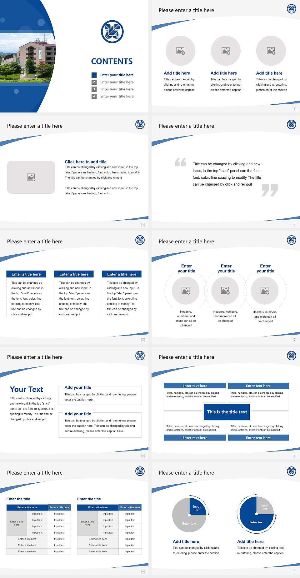 Tama University Course/Courseware Creation PPT Template4:3 ratio PPT effect preview image2