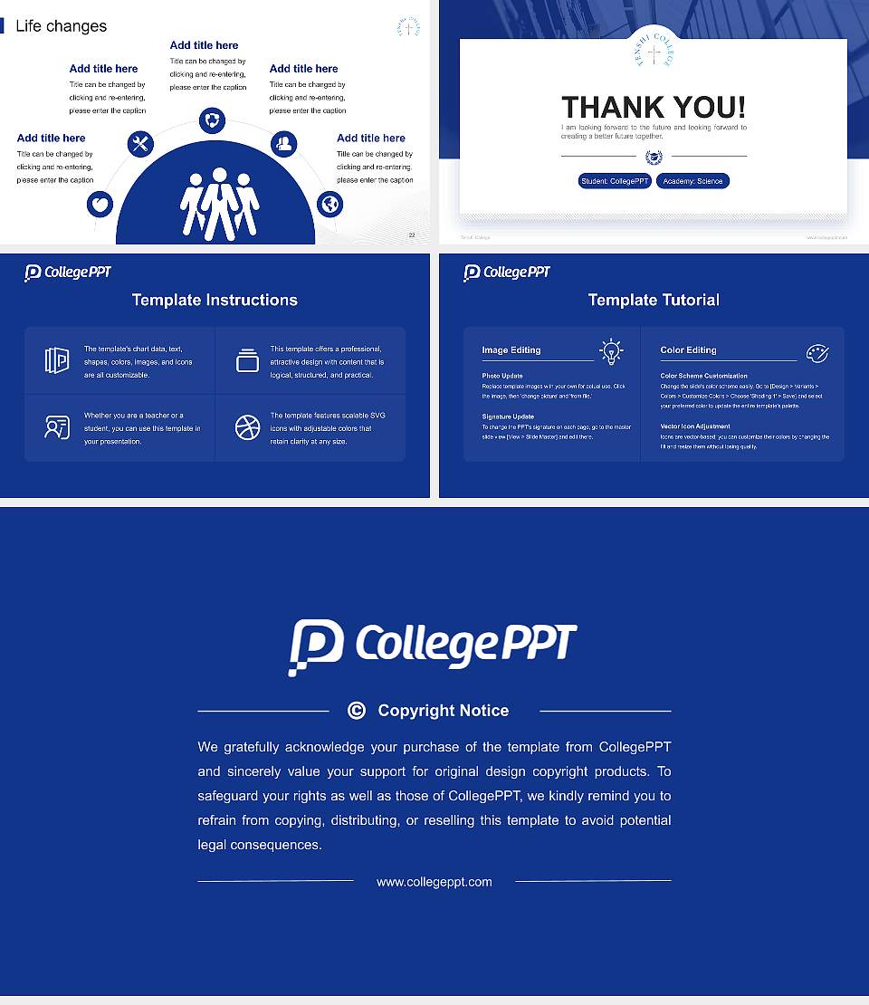 Tenshi College National Scholarship Defense PPT Template16:9 ratio PPT effect preview image4