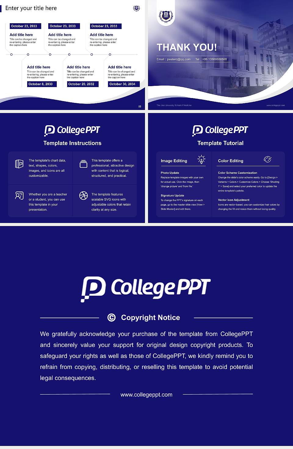 The Jikei University School of Medicine Lecture Sharing and Networking Event PPT Template4:3 ratio PPT effect preview image4