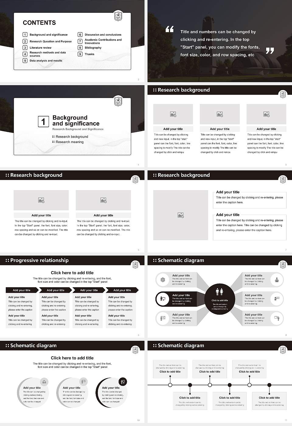 Tokyo Christian University Graduation Thesis Defense PPT Template16:9 ratio PPT effect preview image2