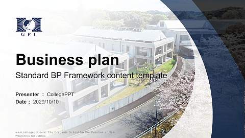 The Graduate School for the Creation of New Photonics Industries Competition/Entrepreneurship Contest PPT Template