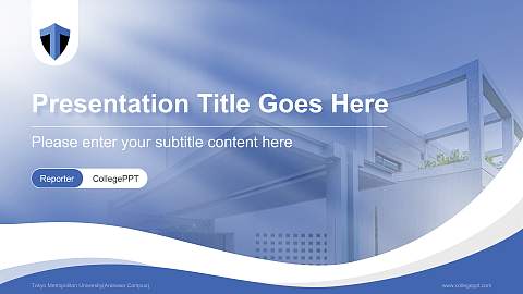 Tokyo Metropolitan University(Arakawa Campus) Lecture Sharing and Networking Event PPT Template