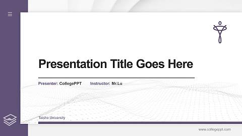 Taisho University Thesis Proposal/Graduation Defense PPT Template