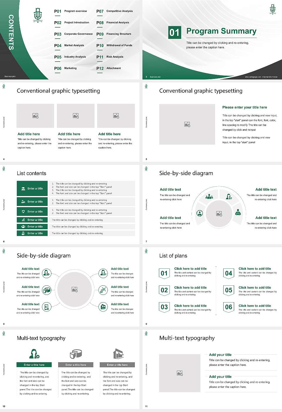 Tokiwakai Gakuen University Competition/Entrepreneurship Contest PPT Template16:9 ratio PPT effect preview image2