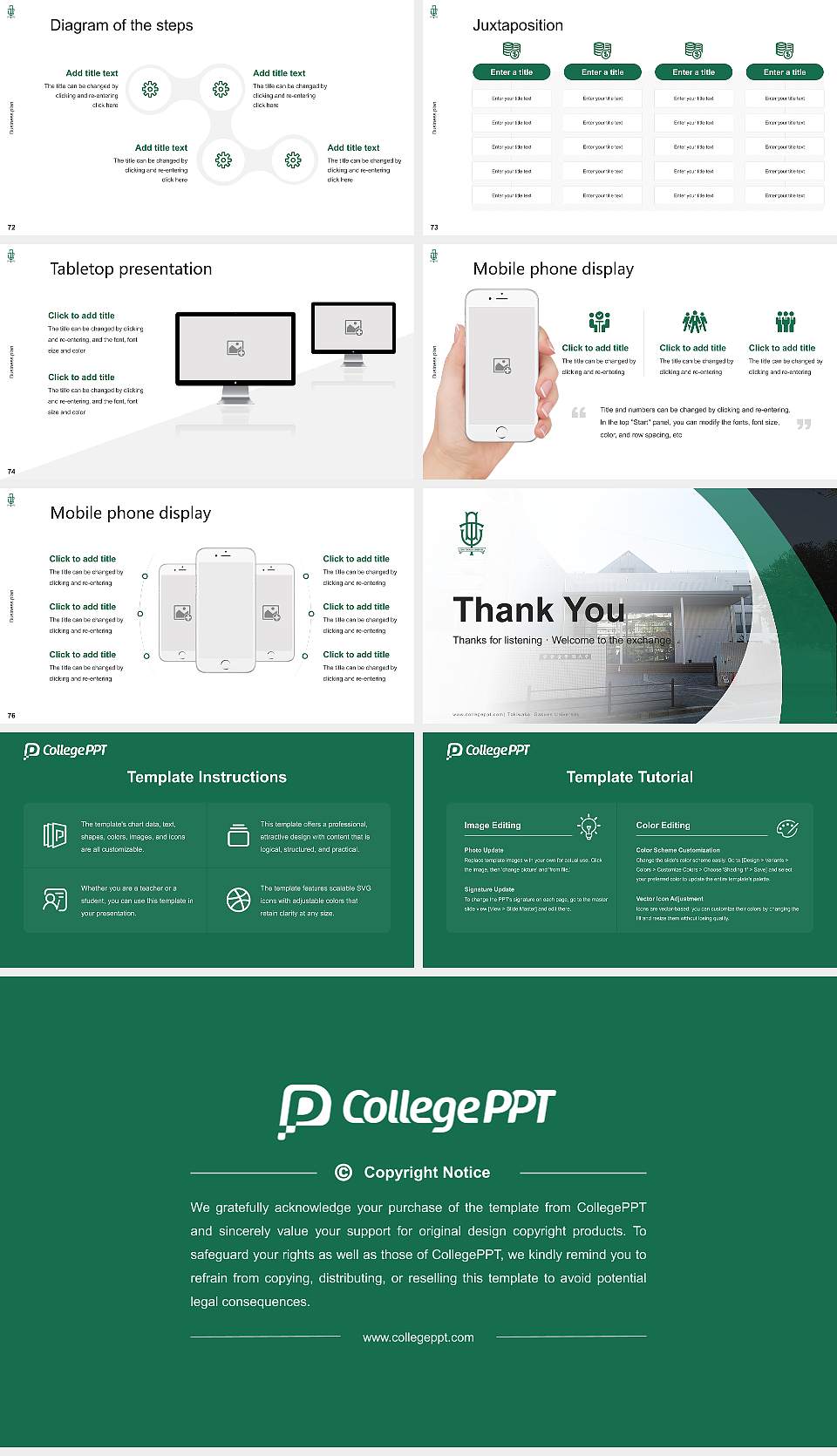 Tokiwakai Gakuen University Competition/Entrepreneurship Contest PPT Template16:9 ratio PPT effect preview image9