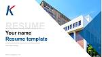 Tokyo Kasei University Resume PPT Template