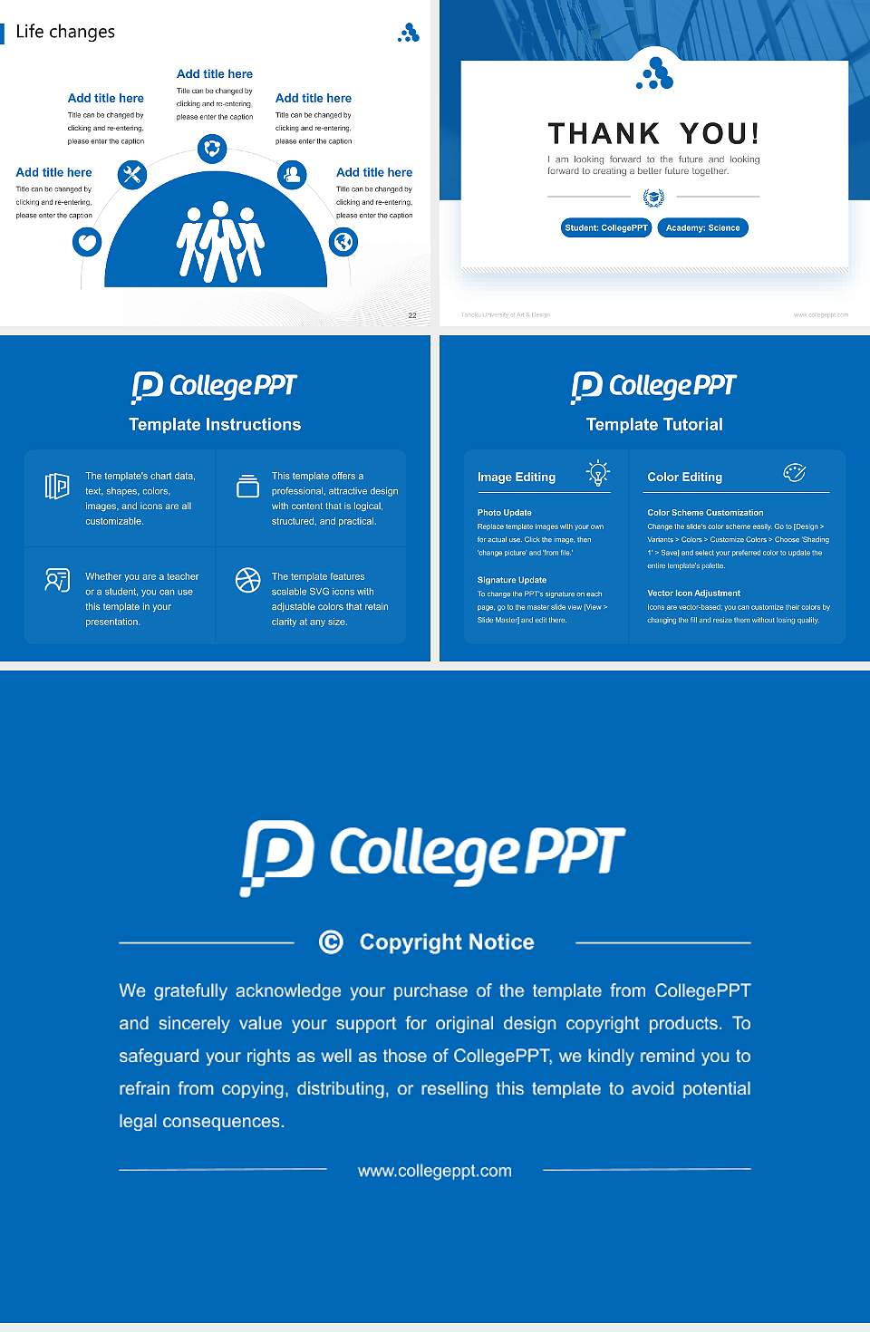 Tohoku University of Art & Design National Scholarship Defense PPT Template4:3 ratio PPT effect preview image4