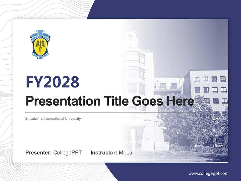 St. Luke’s International University Academic Presentation/Research Findings Report PPT Template4:3 ratio PPT effect preview image5