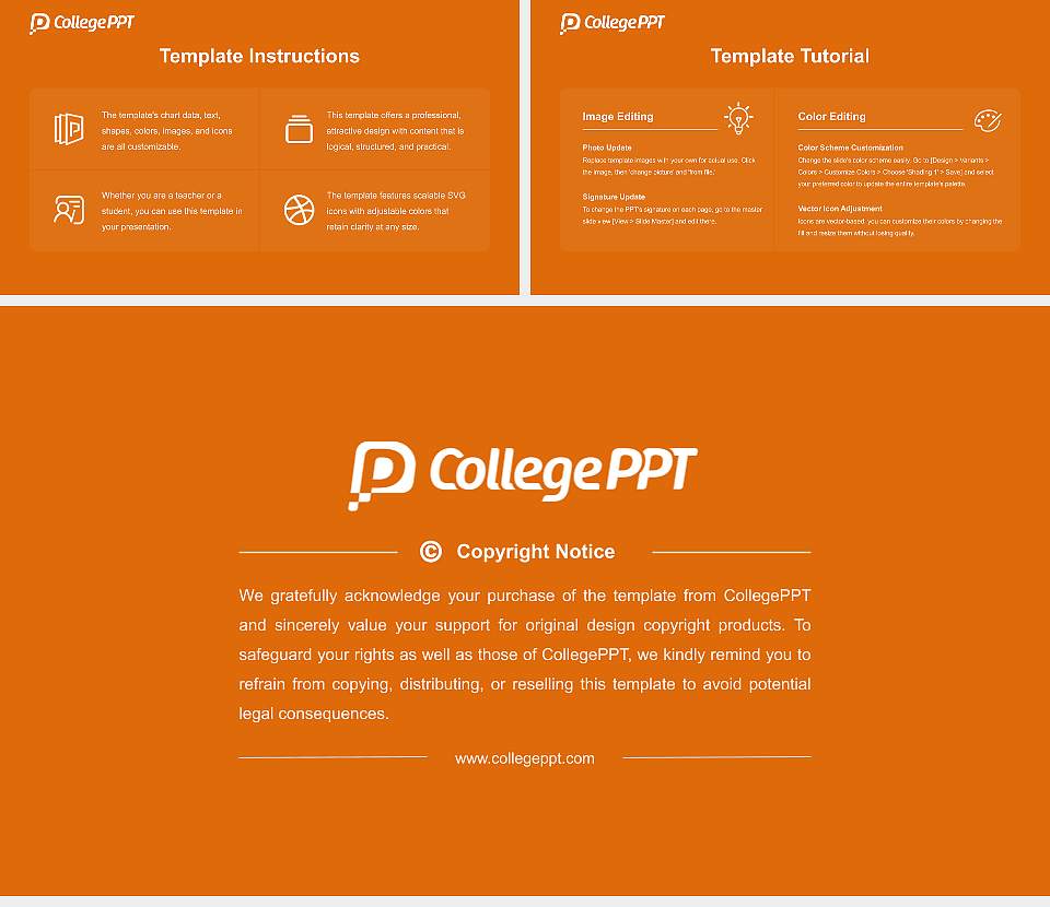 Showa University of Music Course/Courseware Creation PPT Template16:9 ratio PPT effect preview image5