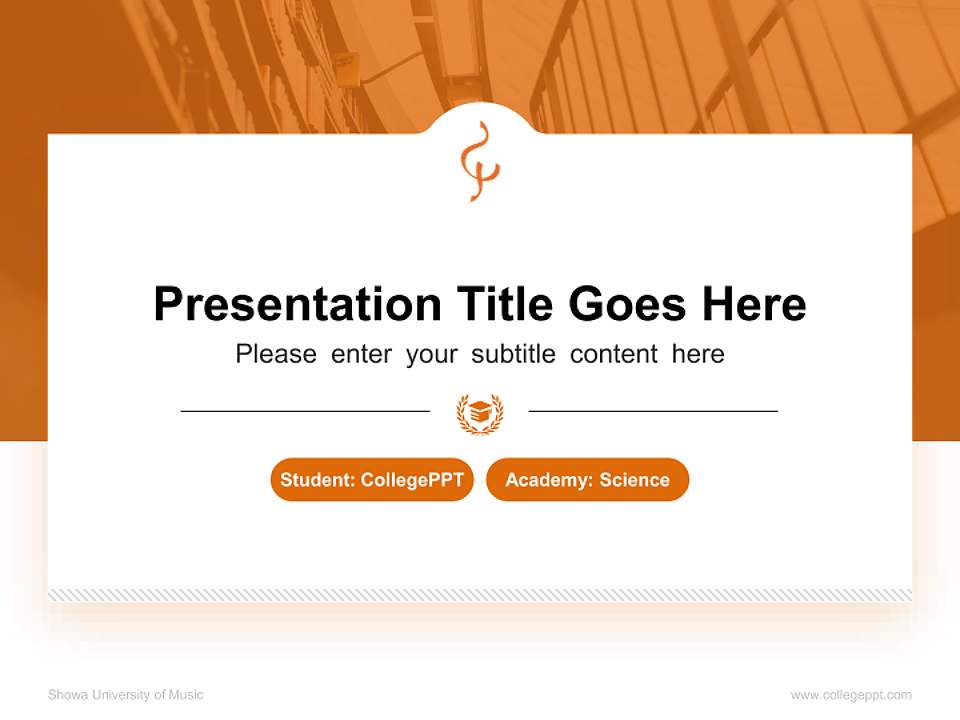 Showa University of Music National Scholarship Defense PPT Template4:3 ratio PPT effect preview image4