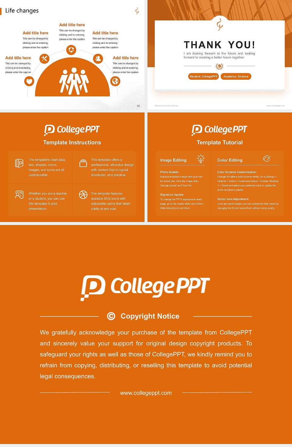 Showa University of Music National Scholarship Defense PPT Template4:3 ratio PPT effect preview image4