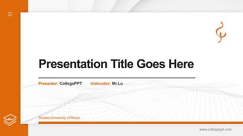 Showa University of Music Thesis Proposal/Graduation Defense PPT Template