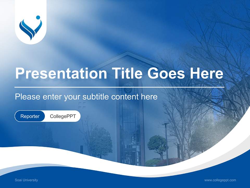 Soai University Lecture Sharing and Networking Event PPT Template4:3 ratio PPT effect preview image4