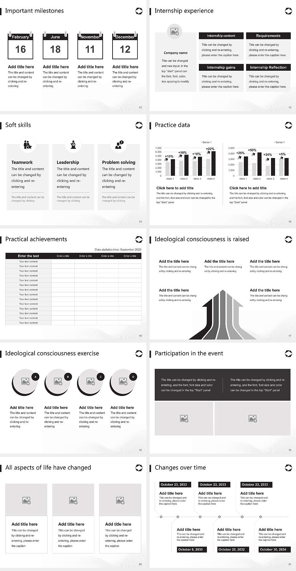 Japan International University National Scholarship Defense PPT Template4:3 ratio PPT effect preview image3